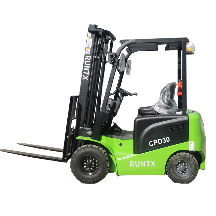 3-ton electric forklift with green color