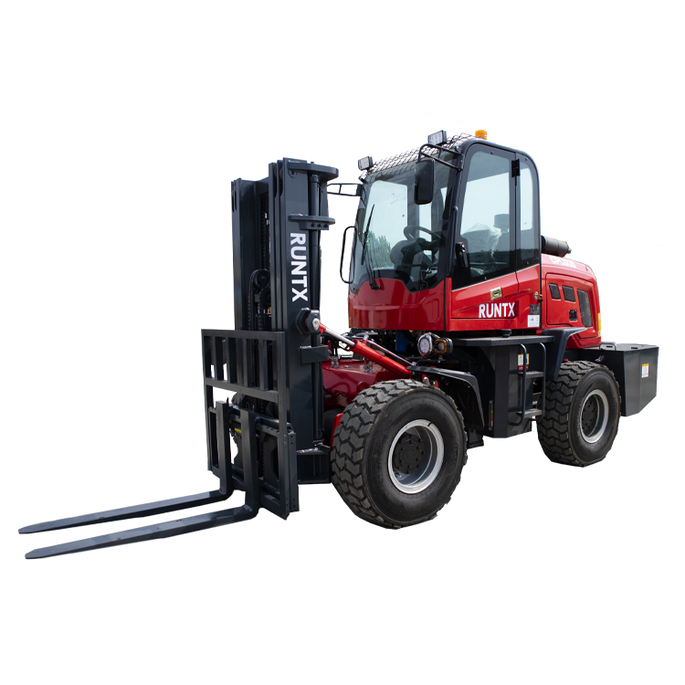 Runtx 4WD 4 ton Rough Terrain Diesel Forklift